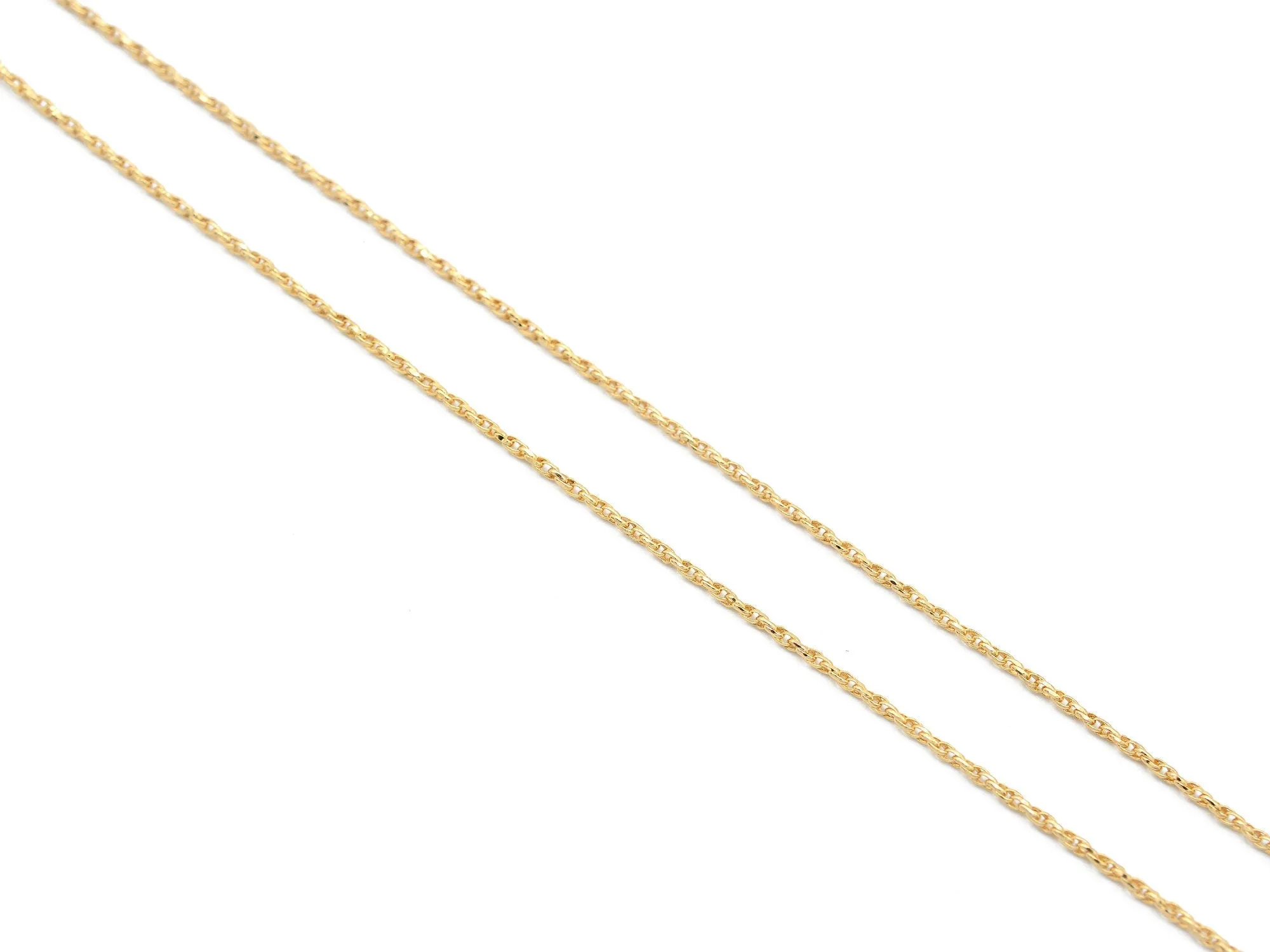 18K Gold Filled EP Rope twisted Chain,Necklace for unisex, Findings Chain For Jewelry Maker  and wholesale 1.5mm/2.3mm/3mm/4mm/5mm/6mm