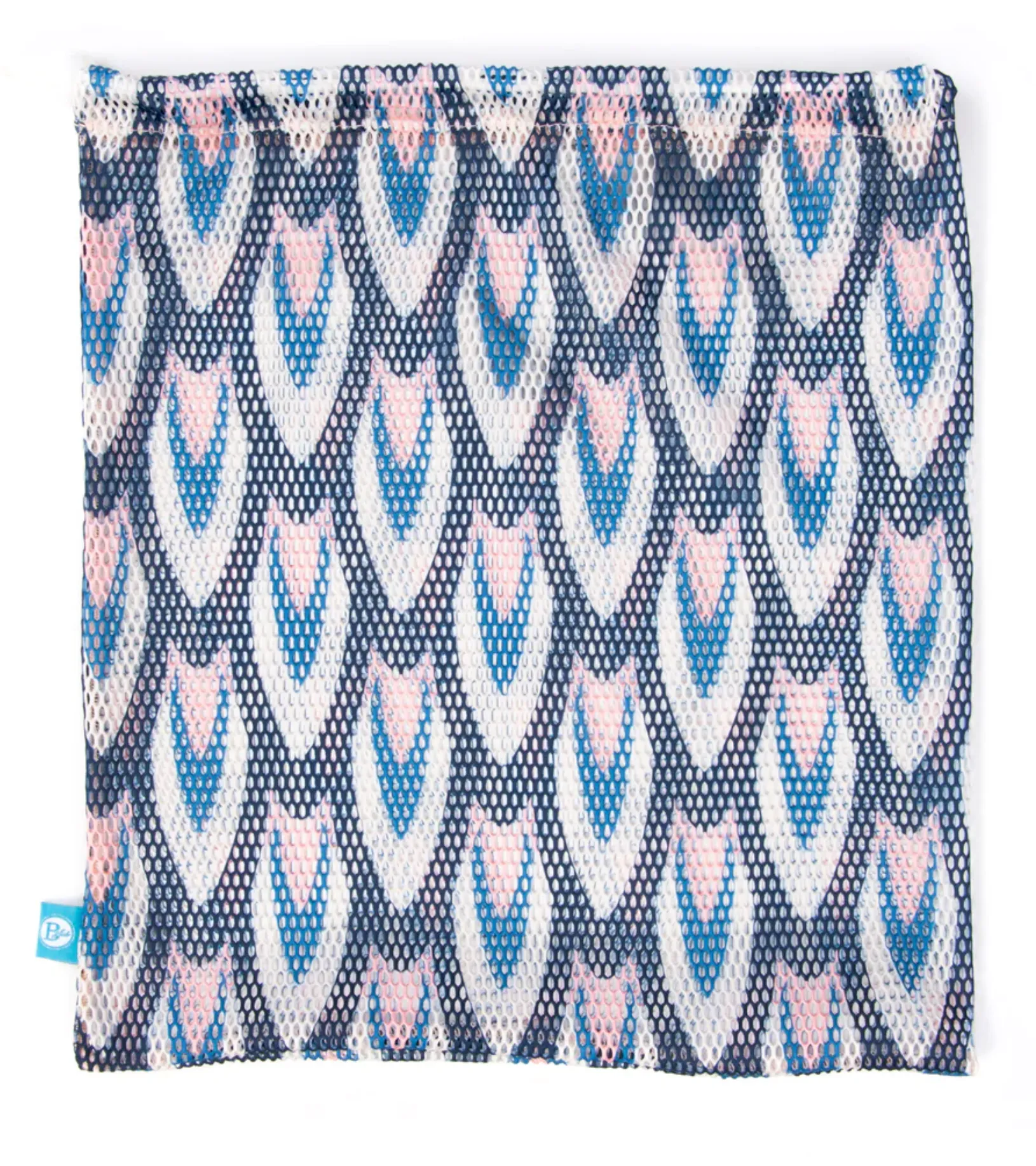 B Plus | Printed Mesh Bag | Navy   Light Pink