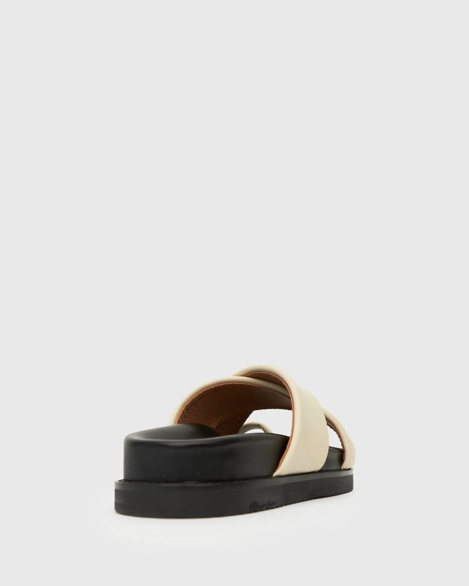 BERMUDA Leather Crossover Slide Sandals