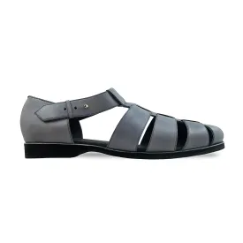 Carly - Men's Purple Calf Leather Sandal