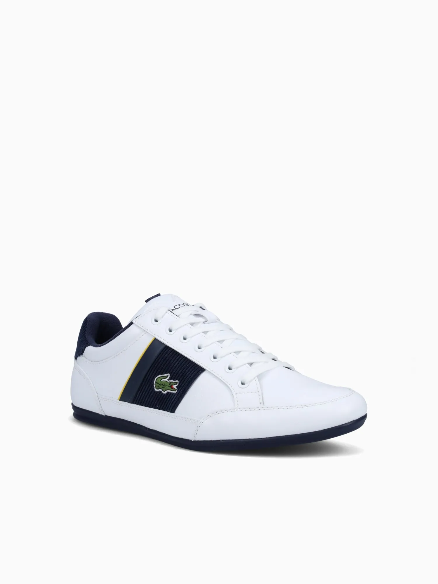 Chaymon 223 Wht Navy leather