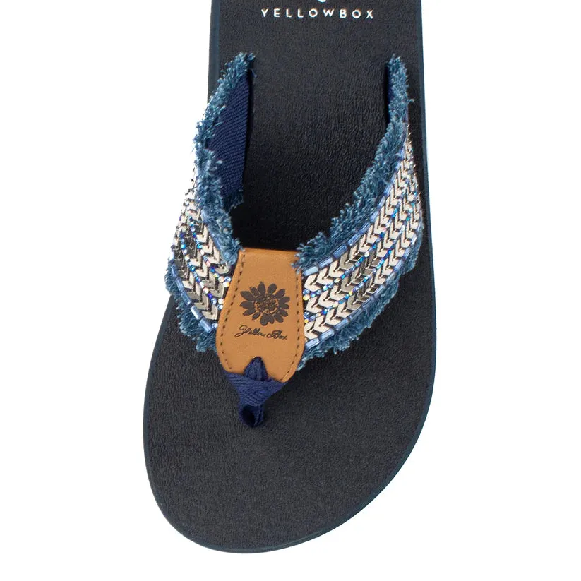 Chevron Glitz Flip Flop | Yellow Box | Noreen