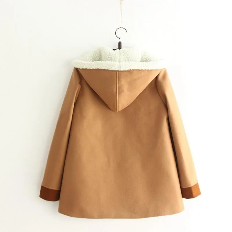 Chocolate Bun Wool Jacket