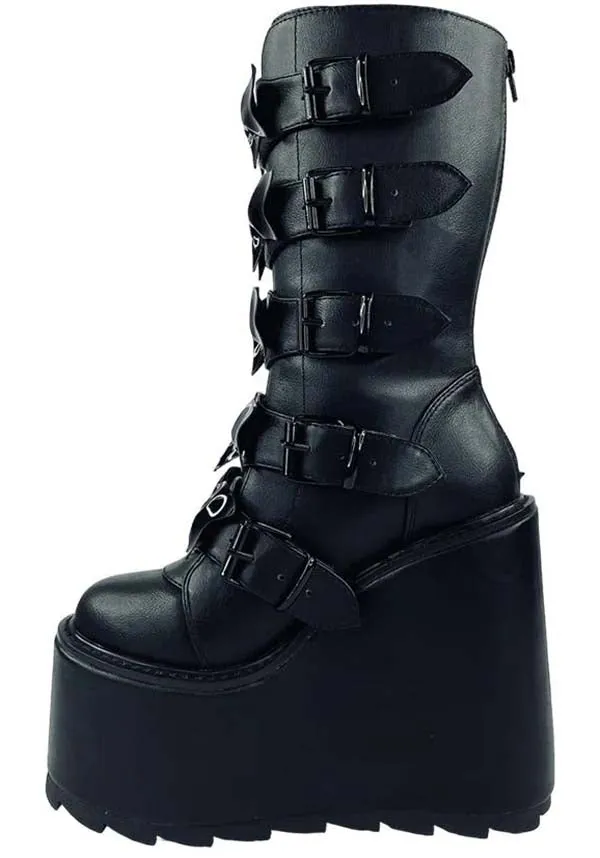 Dune Bat Bow Blackout | PLATFORM BOOTS*