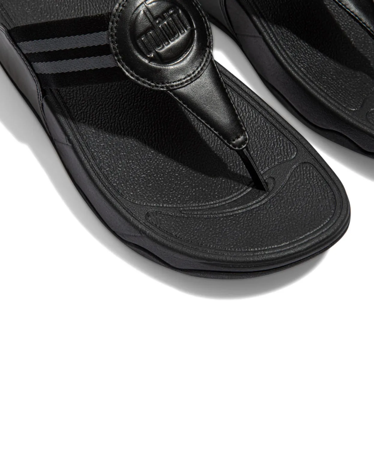 FitFlop Walkstar Toe Post Sandals Black