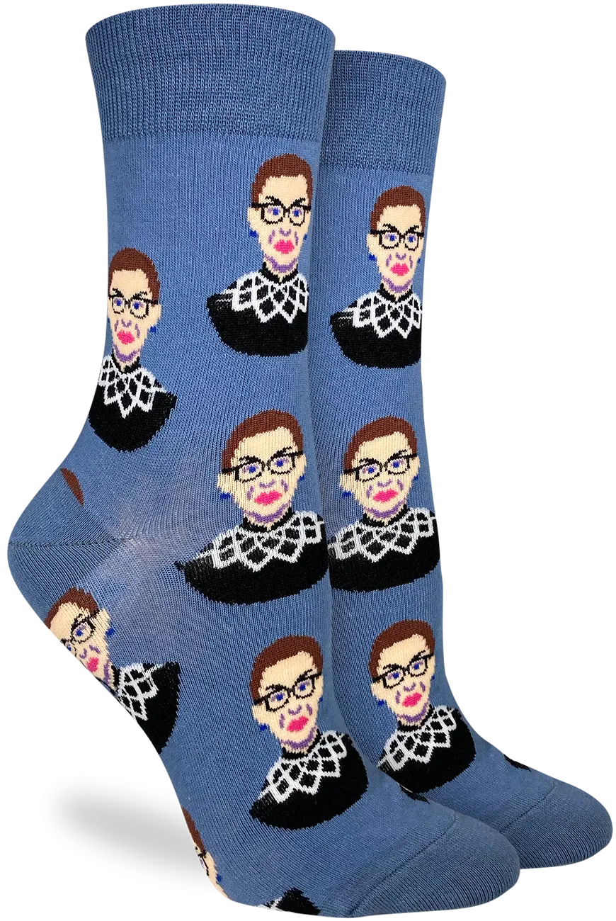 Good Luck Sock - Women's Ruth Bader Ginsburg, Blue Socks