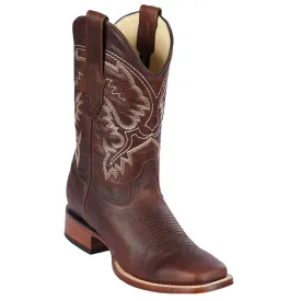 Los Altos Genuine Leather Wide Square Toe Boot 8229940