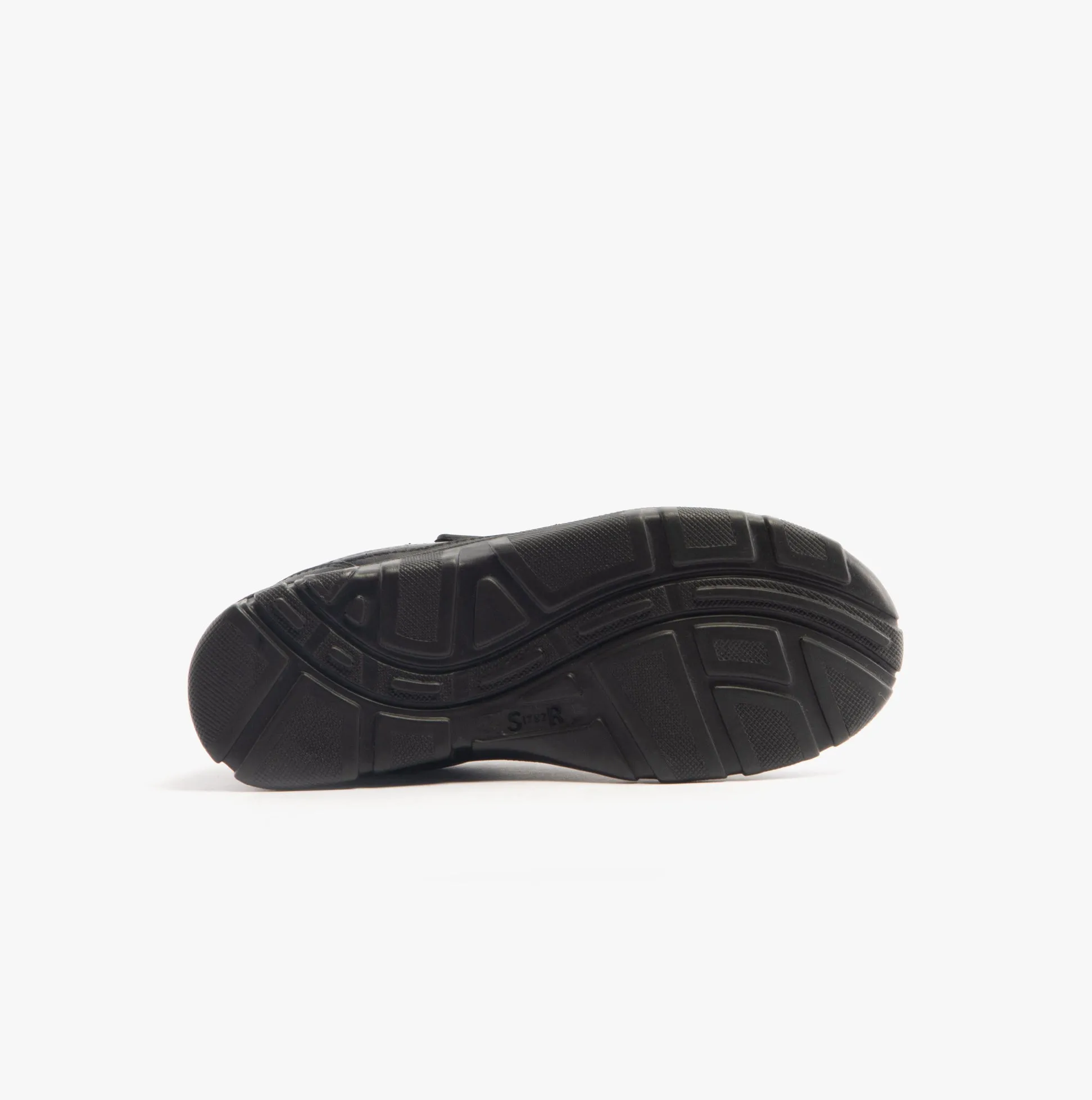 LUKE Boys Leather School Shoes Black