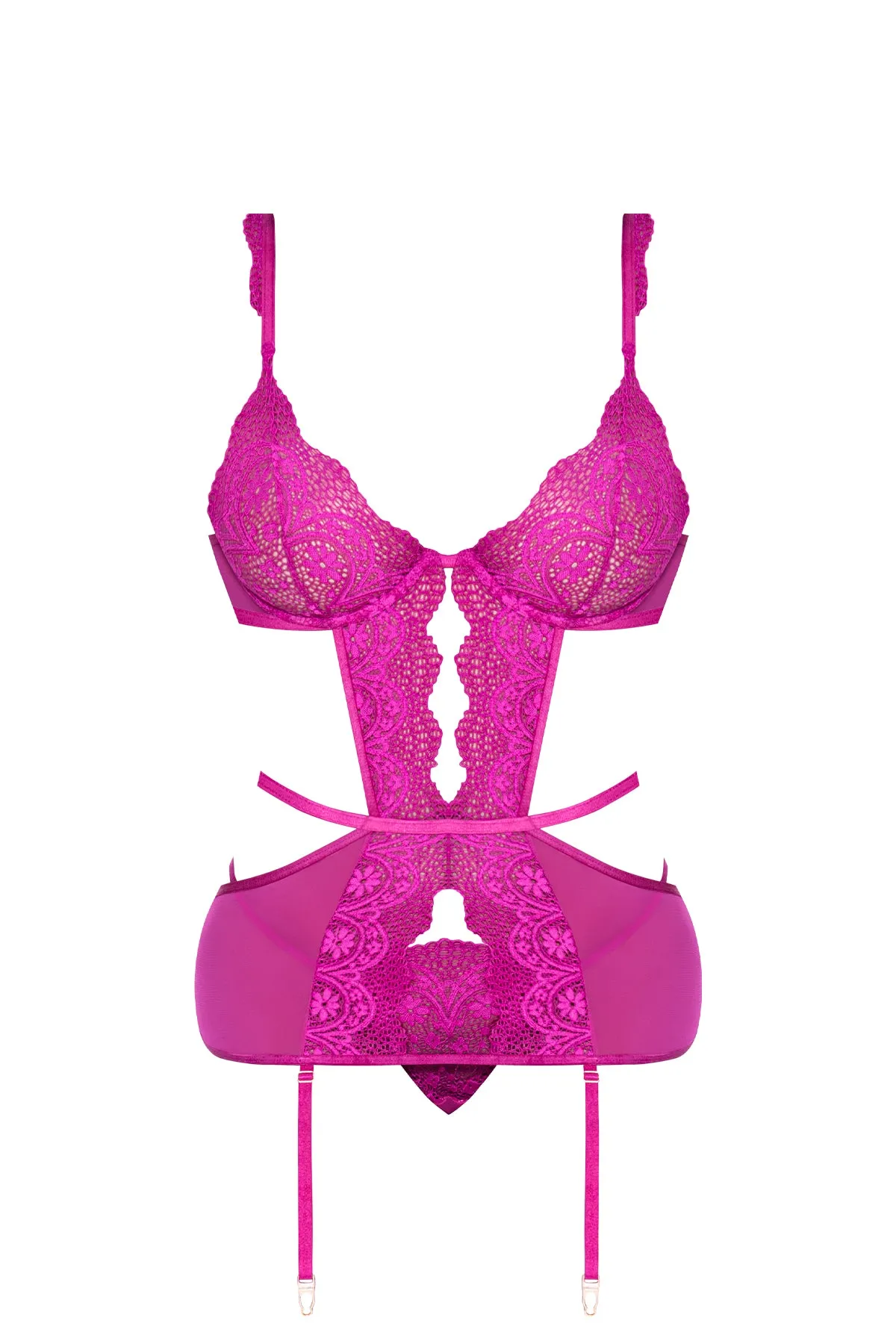 Magic Silk Berrylicious Cutout Dress & G-String Set Raspberry