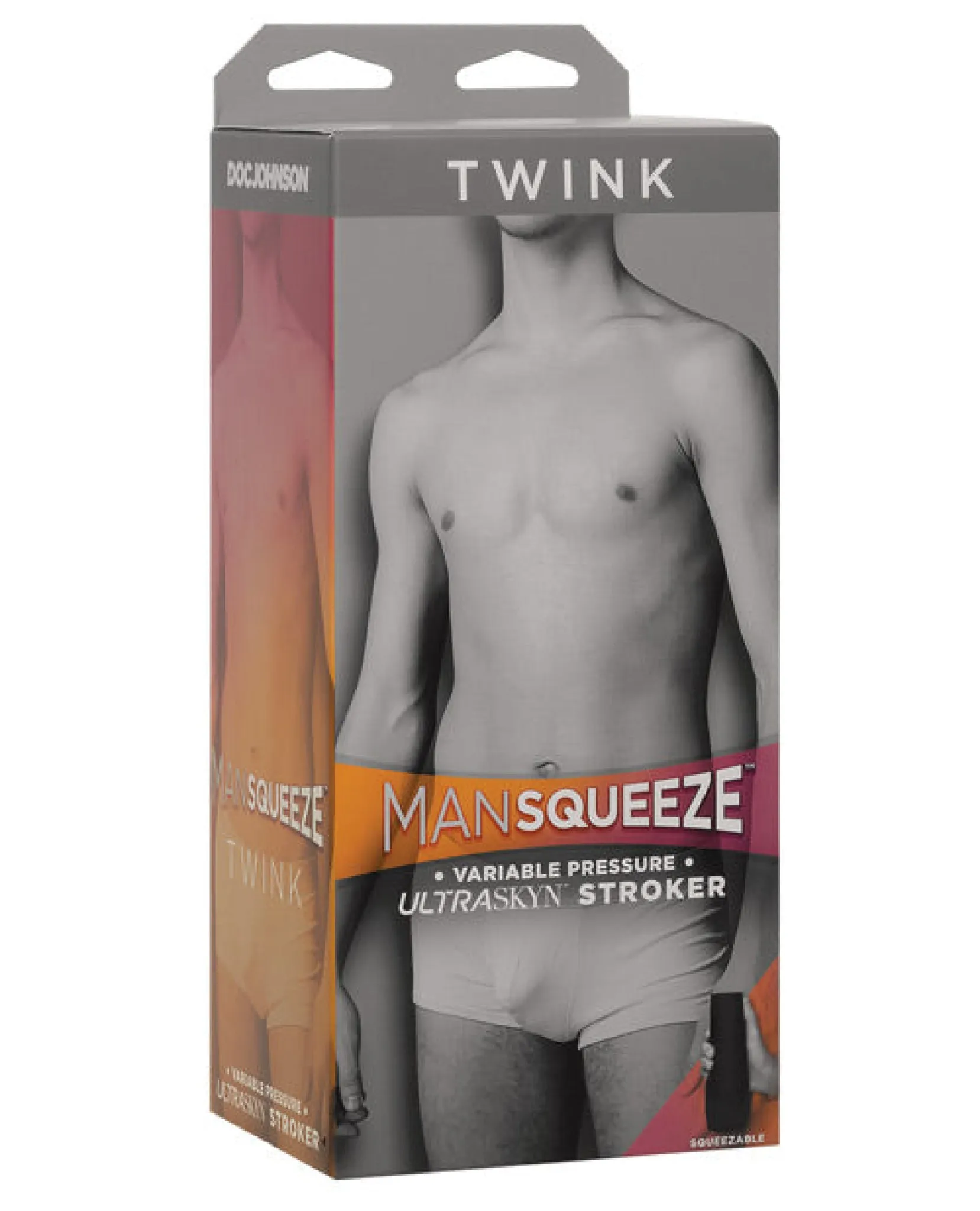 Vanilla Twink Squeeze Toy for Men - Enhance the title of this e-commerce product and return it to English, requiring modifiers.