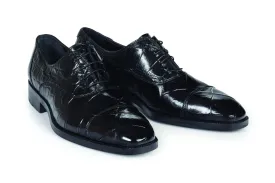 Mauri - 4818 Black Alligator Body Dress Shoes