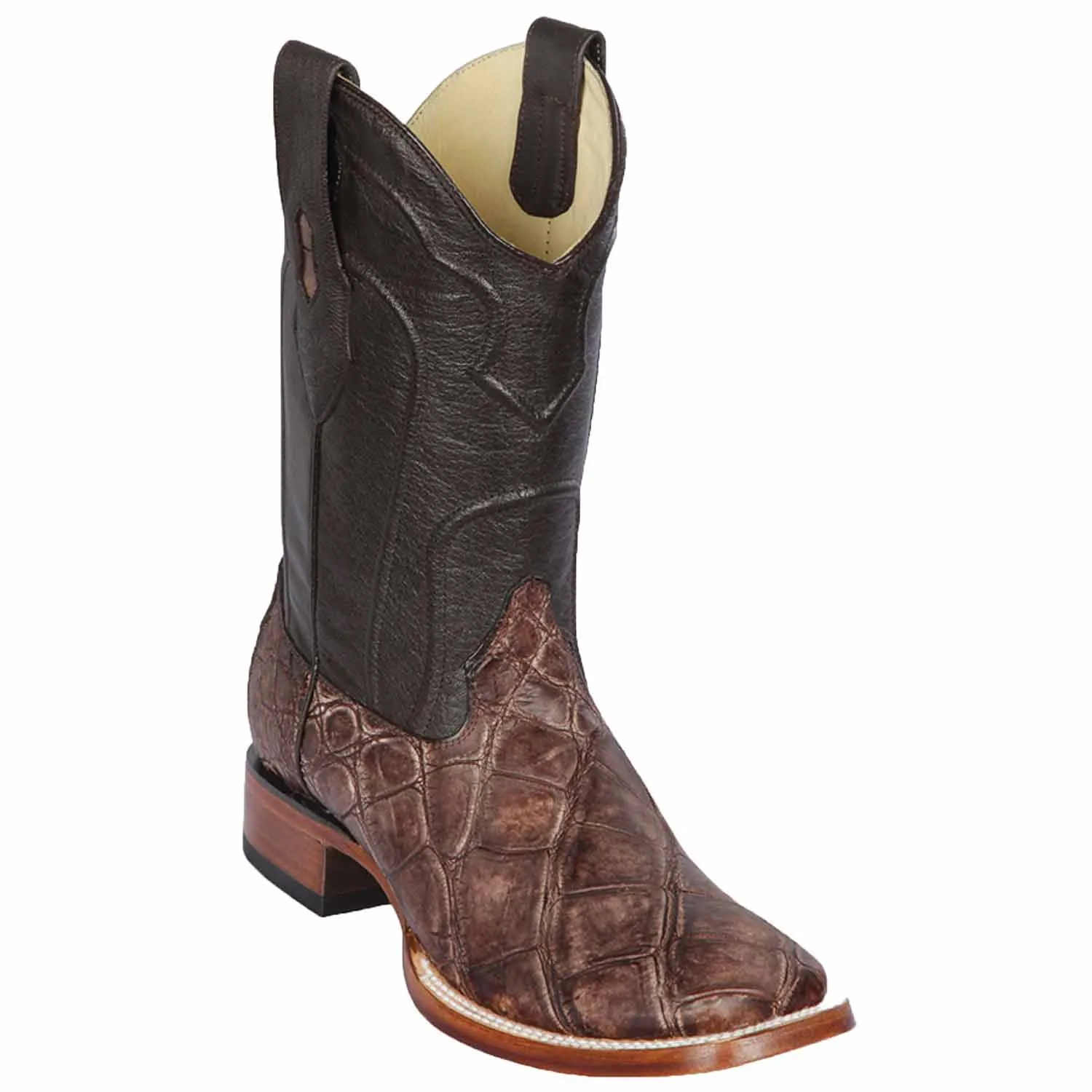 Men's Los Altos Alligator Wide Square Toe Boots 82258