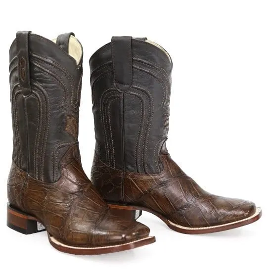 Men's Los Altos Alligator Wide Square Toe Boots 82258