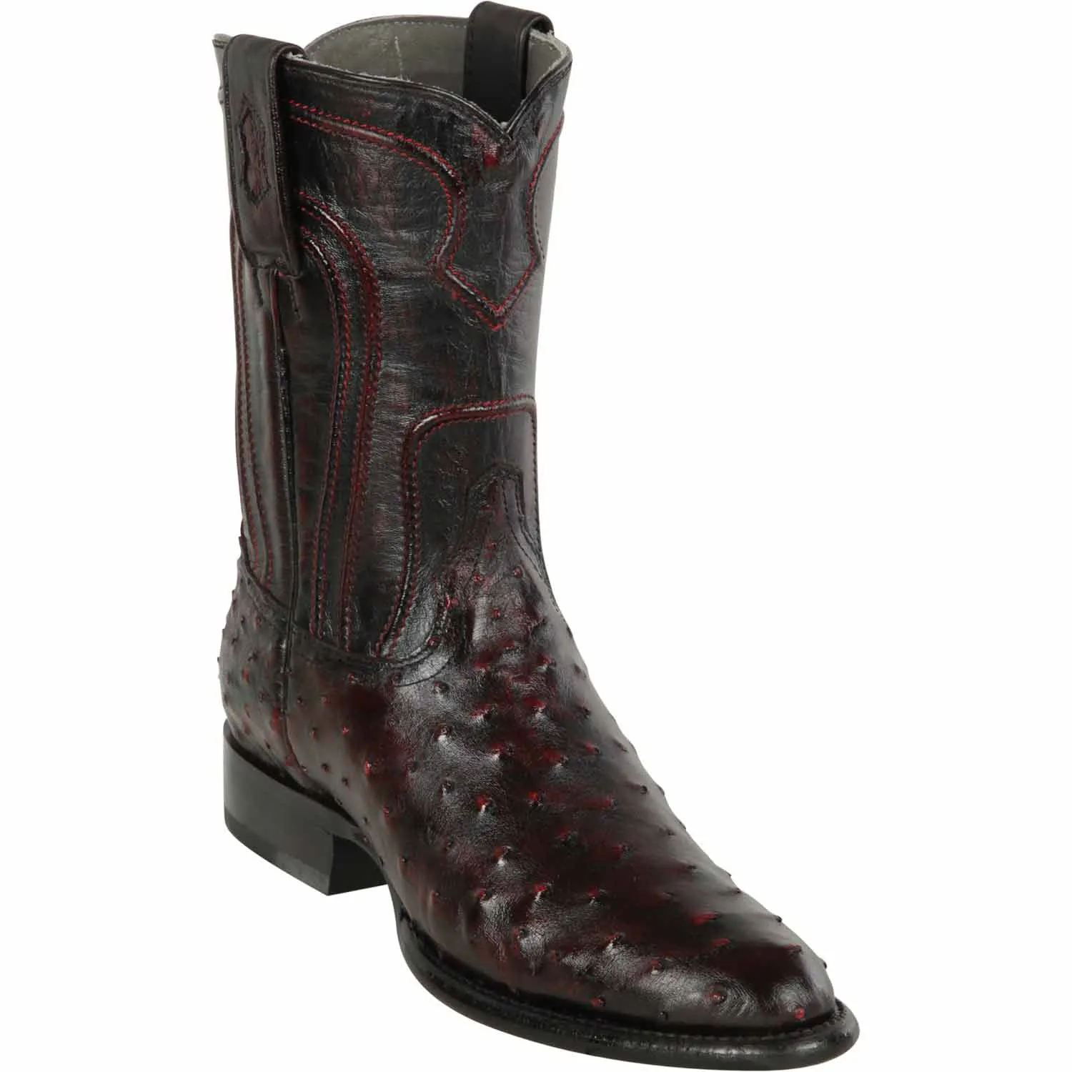 Men's Los Altos Original Full Quill Ostrich Boots Roper Toe 6903