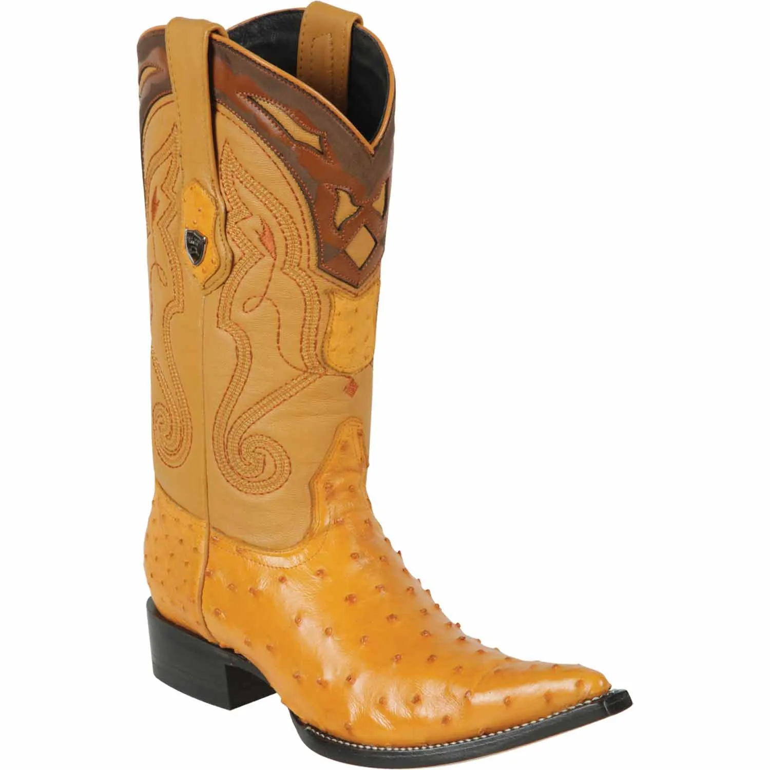 Men's Wild West Ostrich Skin 3X Toe Boot 2950302