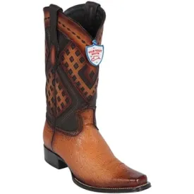 Men's Wild West Smooth Ostrich Square Toe Boot 2769751