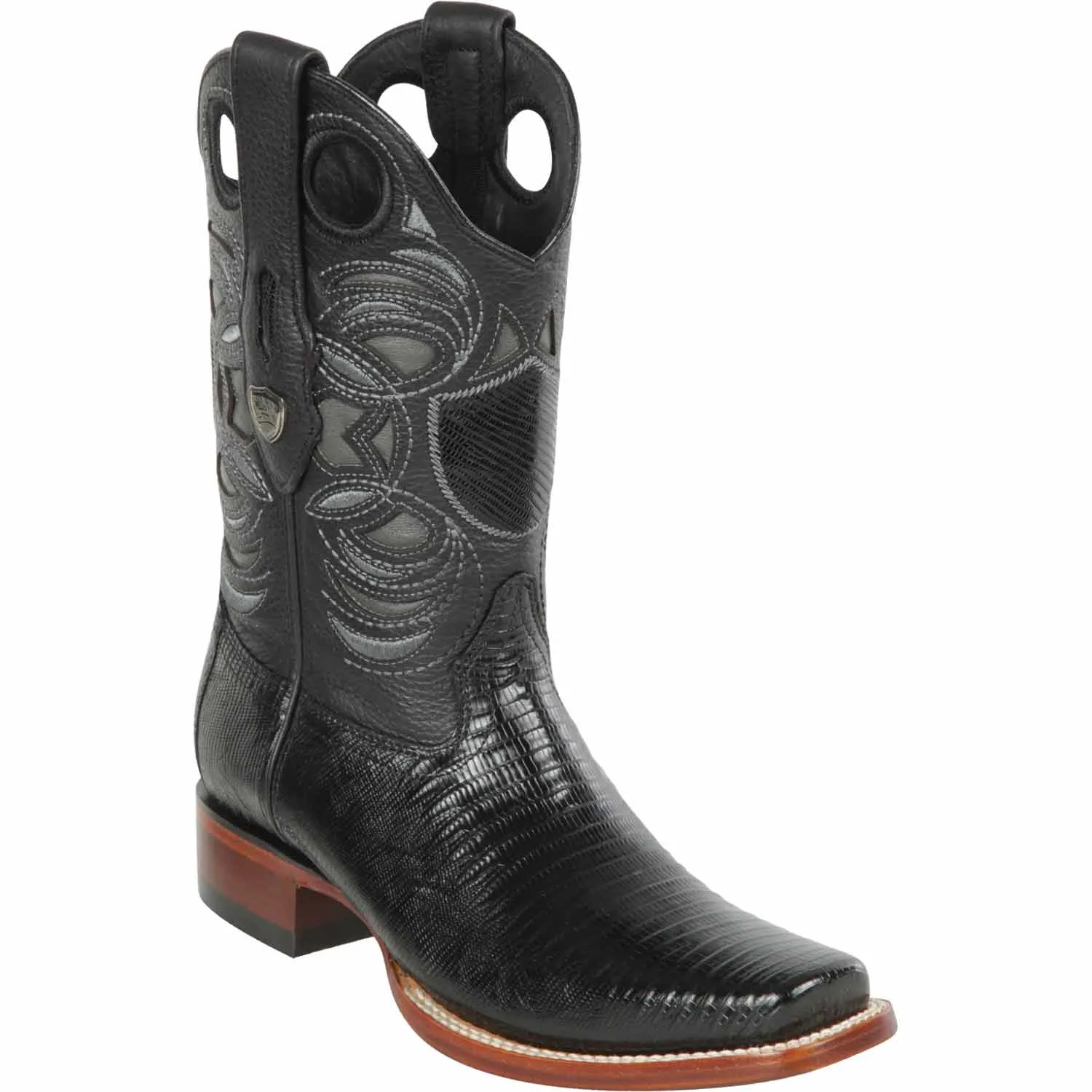 Men's Wild West Teju Lizard Skin Rodeo Toe Boot 28180705