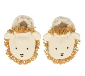 Meri Meri Baby Boys Organic Knit Lion Baby Booties