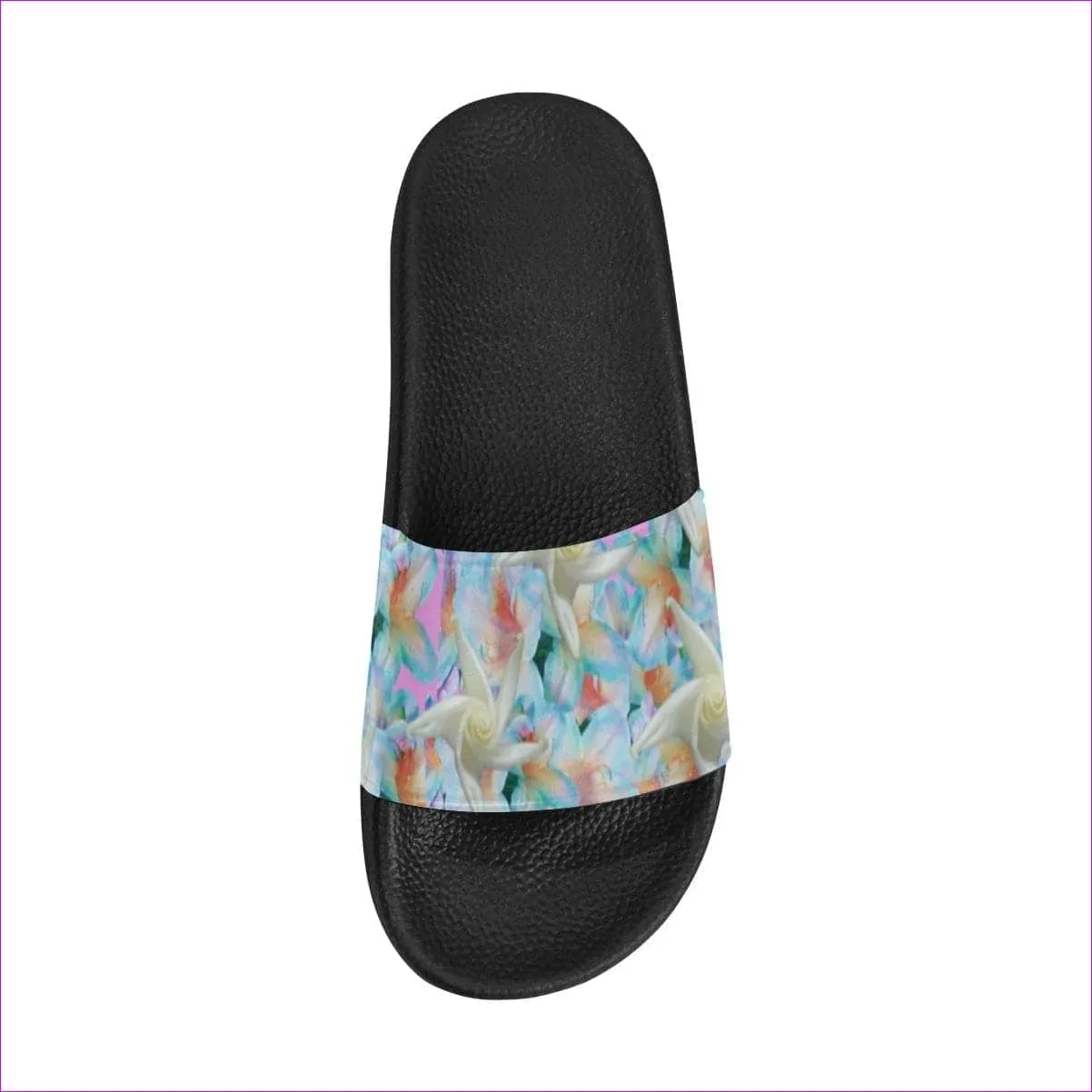 Midnight Floral Womens Slide Sandals