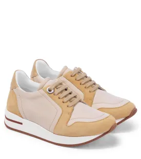 My Wind sneakers with Loro Piana suede inserts, beige