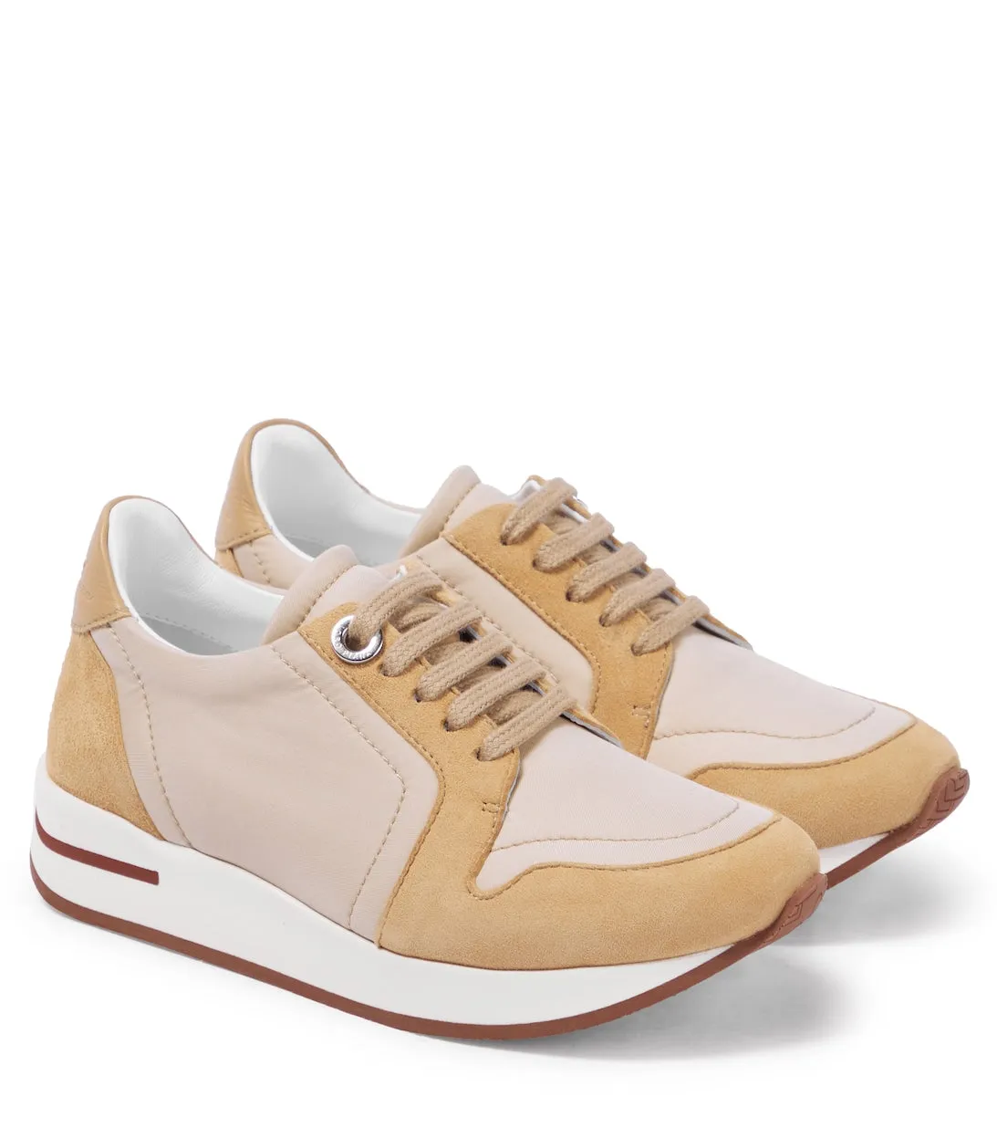 My Wind sneakers with Loro Piana suede inserts, beige