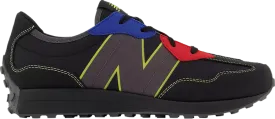 New Balance 327 Big Kid 'Black Red Blue' Sneakers, Black