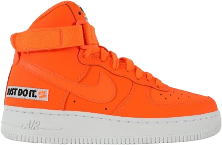 Nike Air Force 1 High LV8 GS 'Just Do It' Orange