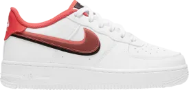 Nike Air Force 1 LV8 GS 'Double Swoosh - Bright Crimson', White