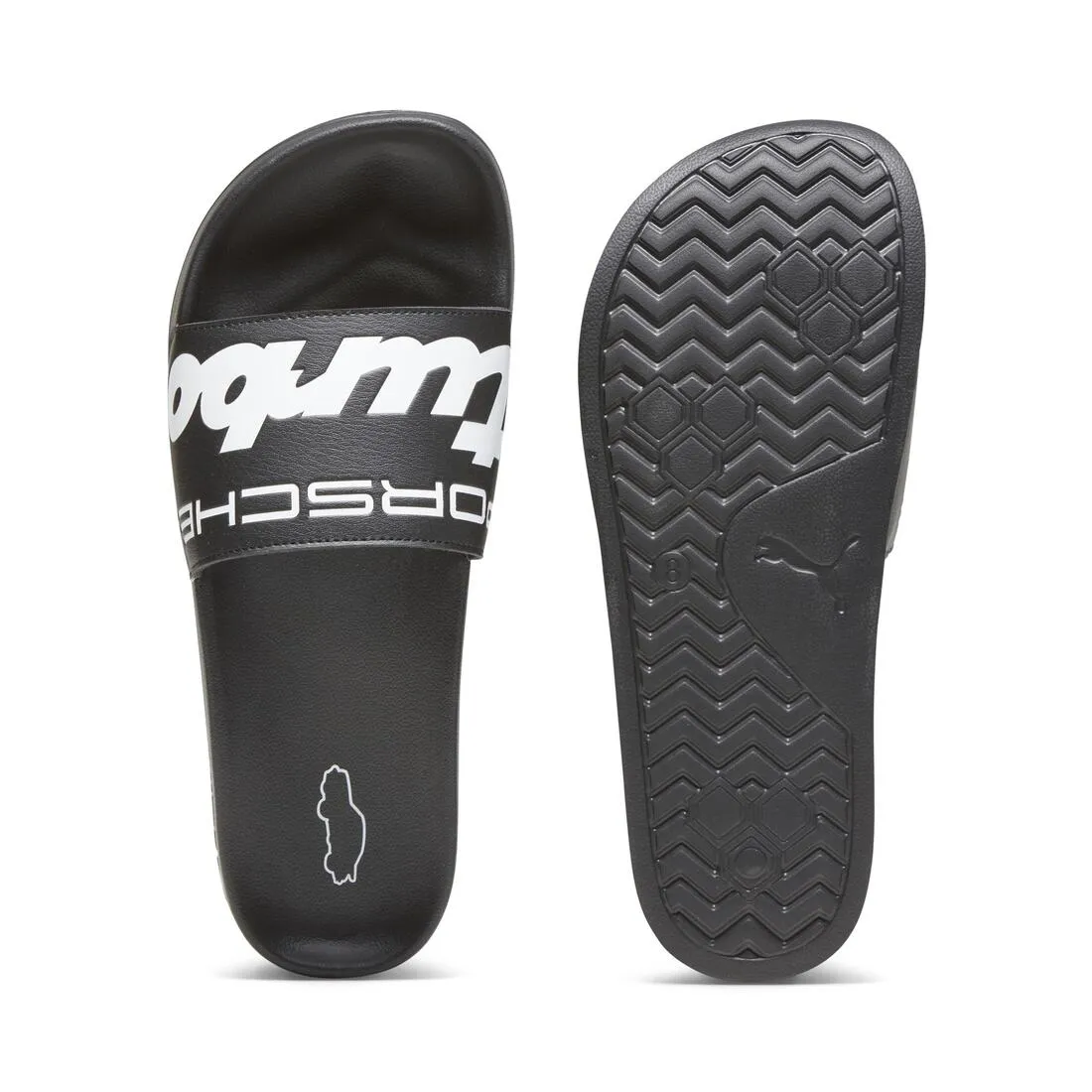 PUMA Porsche Legacy Motorsport Leadcat 2.0 Men's Graphic Slides BLACK