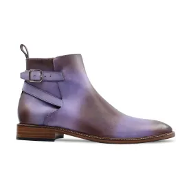 Sprink - Men's Burnished Purple Calf Leather Jodhpur Boot