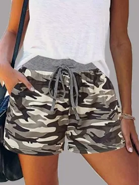 Summer Casual Elastic Waist Shorts for Women