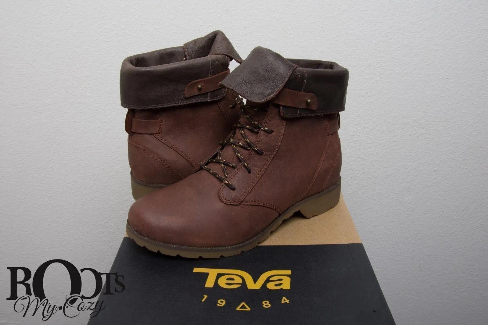 Teva Delavina Lace Adobe Brown Boots