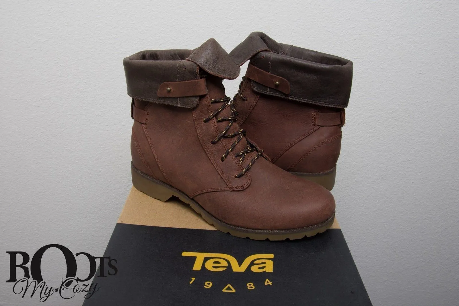 Teva Delavina Lace Adobe Brown Boots