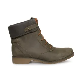 Teva Delavina Lace Dark Olive Boots