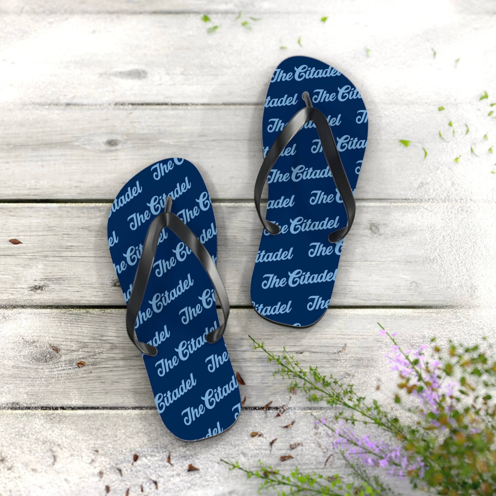 The Citadel, Script Patterned Flip Flops