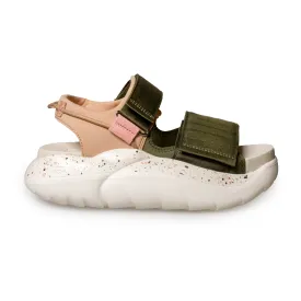 UGG La Cloud Burnt Olive Sandals - Women's