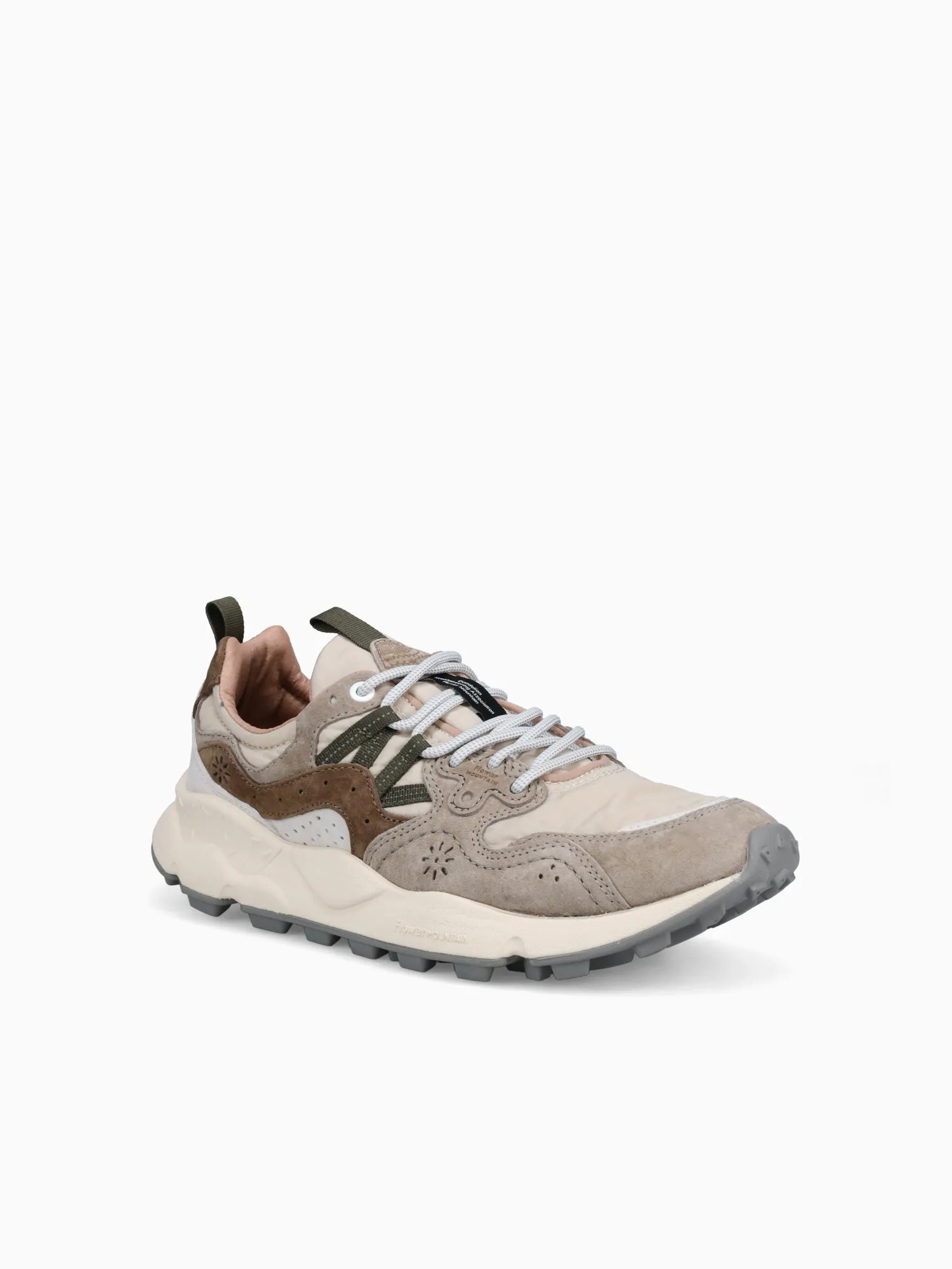 Yamano 3 Uni Off White Beige suede Nylon